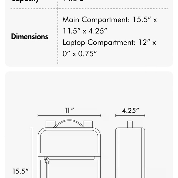 ☃️CALPAK Kaya laptop backpack NEW☃️ - Picture 9 of 10